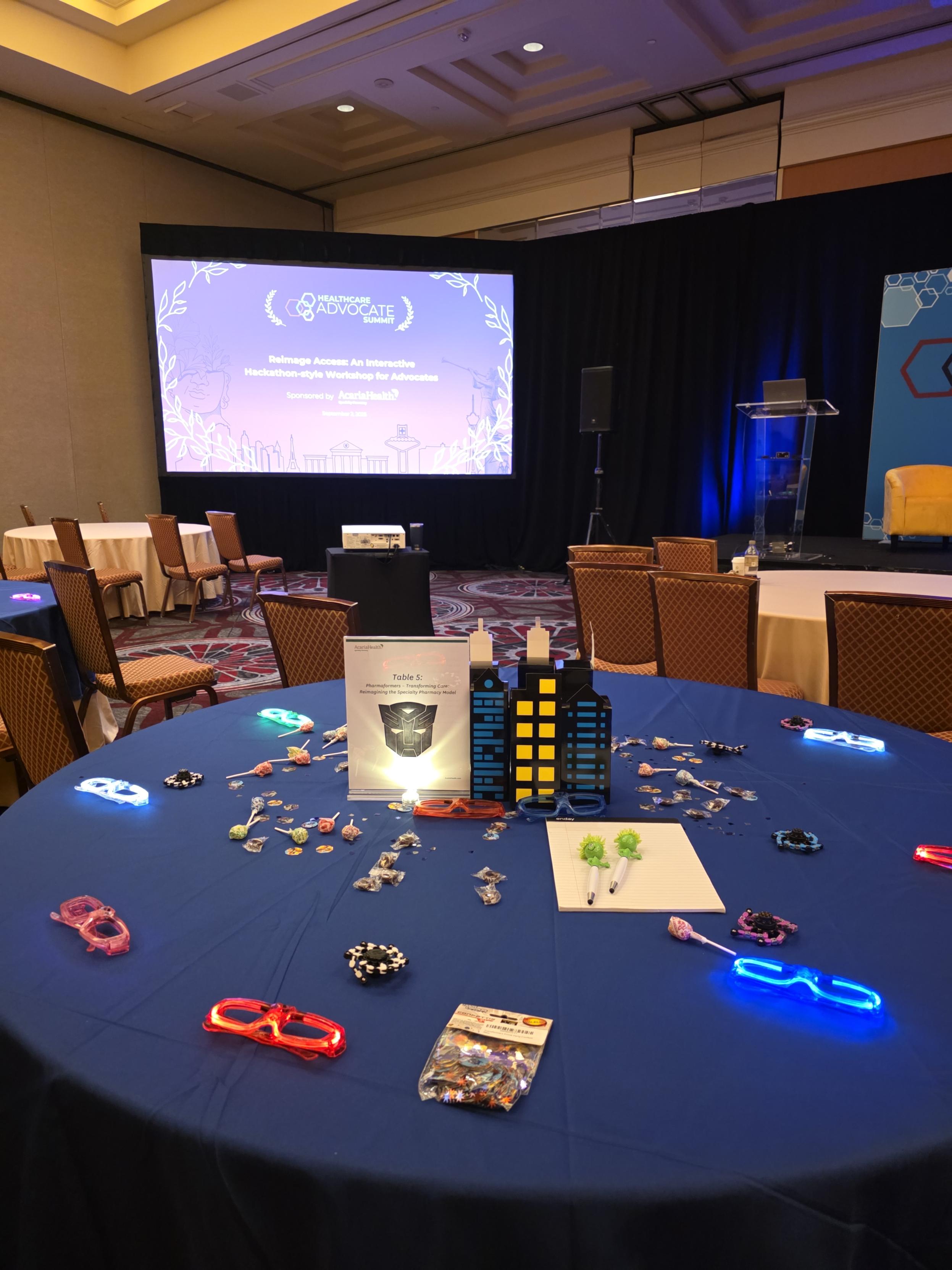 image of hackathon table